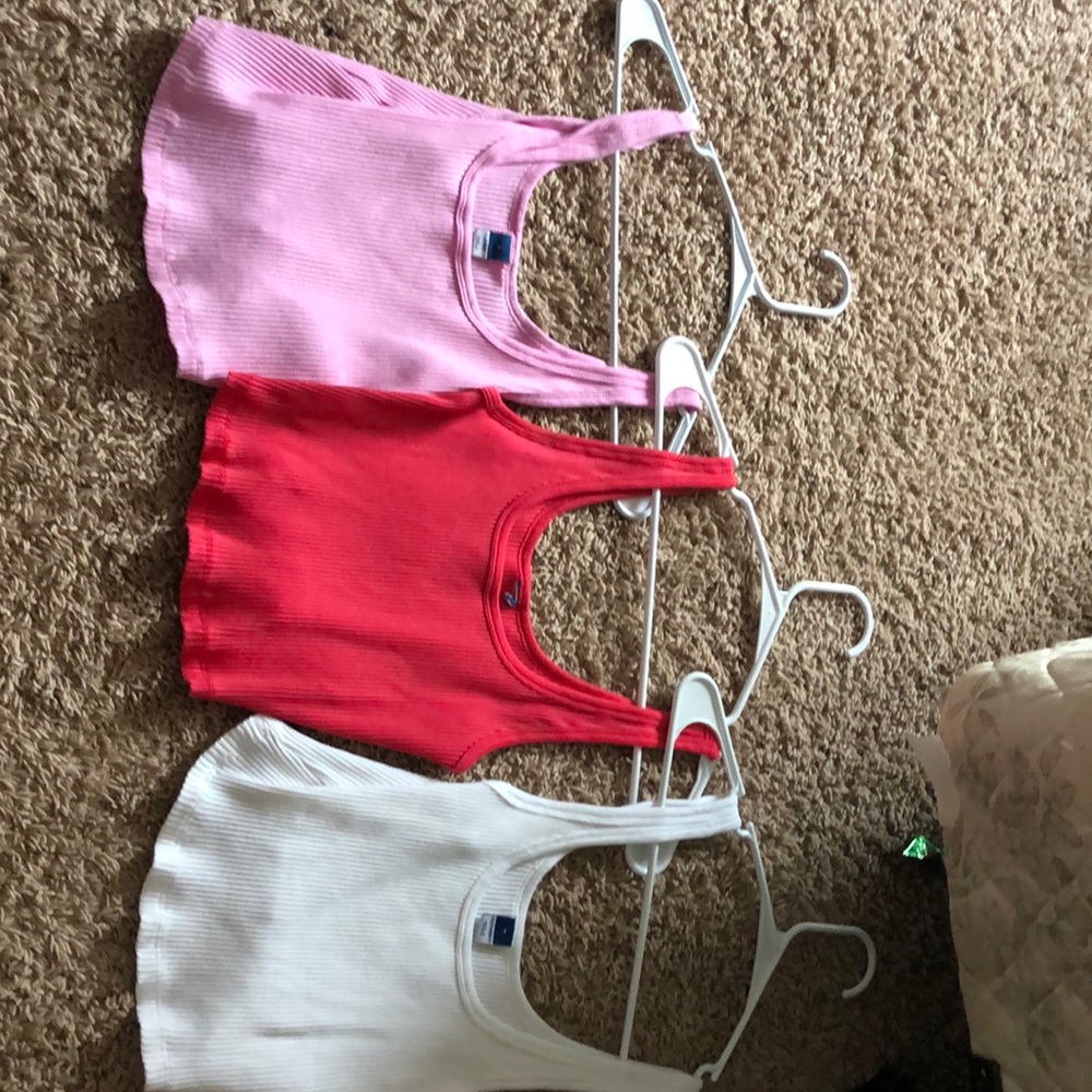 three crop tops